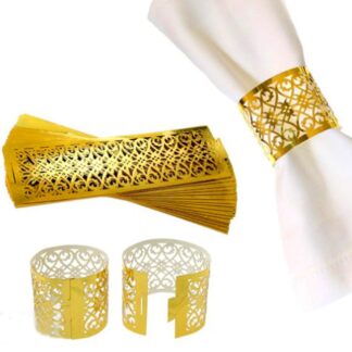 A stunning and elegant napkin ring set