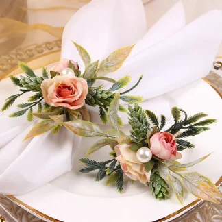 Beautiful Decorative Flower Napkin Rings